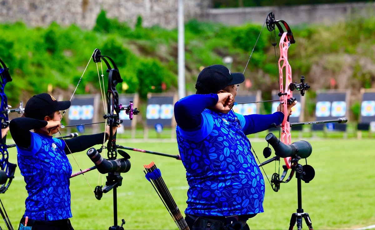indeselsalvador's tweet image. #TiroConArco 🏹| Óscar Ticas, de arco recurvo, disputará la final ante Andrés Aguilar, de Chile, en el Grand Prix de las Américas que se desarrolla en el Polígono de Tiro con Arco del Complejo Deportivo de Ciudad Merliot. 

Mientras tanto, en arco compuesto, Roberto Hernández