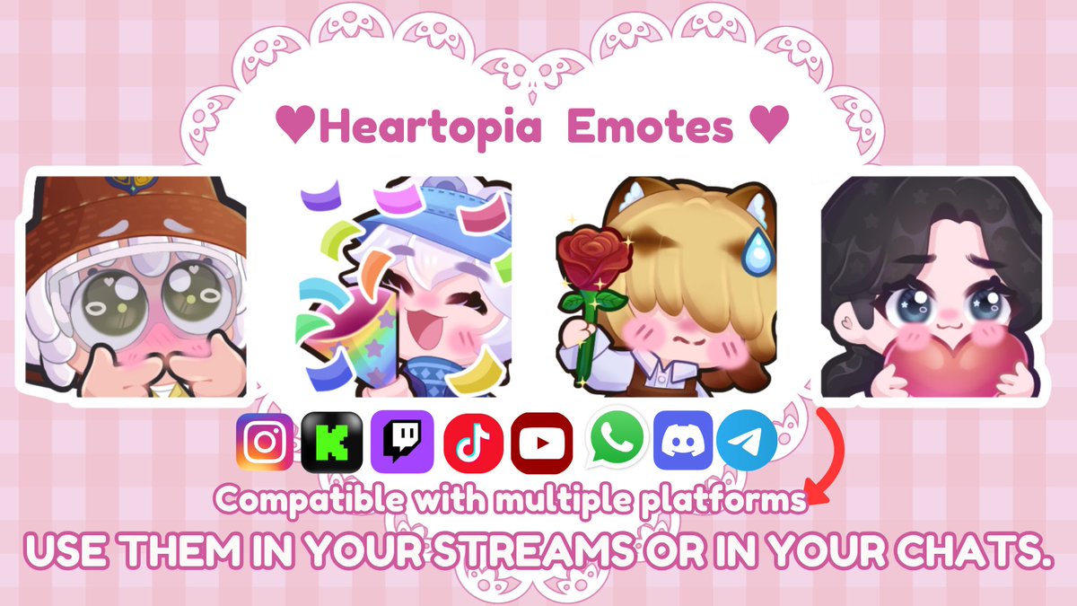 Liissauwu's tweet image. Heartopia emote pack is OUT now 💖✨

Pay to use ✦ ready for Twitch &amp;amp; Discord
Cute, cozy &amp;amp; expressive emotes for your streams ♡
Get yours now →  only 4usd pay.hotmart.com/K105435410M

#emotes #VTuber #TwitchEmotes #wip #heartopia #hotmart