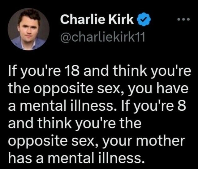 LauraM11255's tweet photo. @catturd2 @snooze06155136 Charlie Kirk said it best— https://t.co/B9zFepWVcZ
