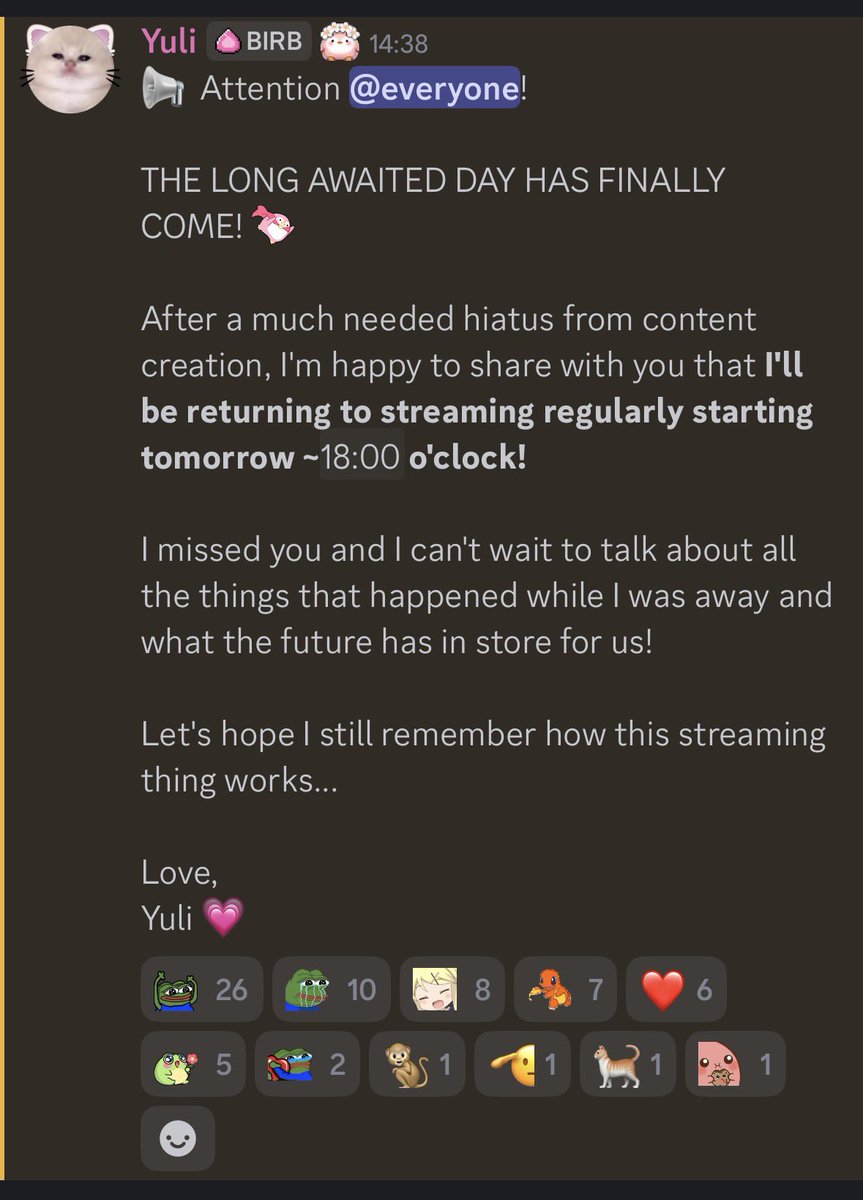 Yuli 💗 Live on Twitch tweet media