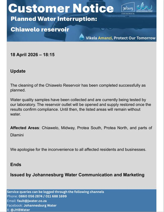 Johannesburg Water tweet media