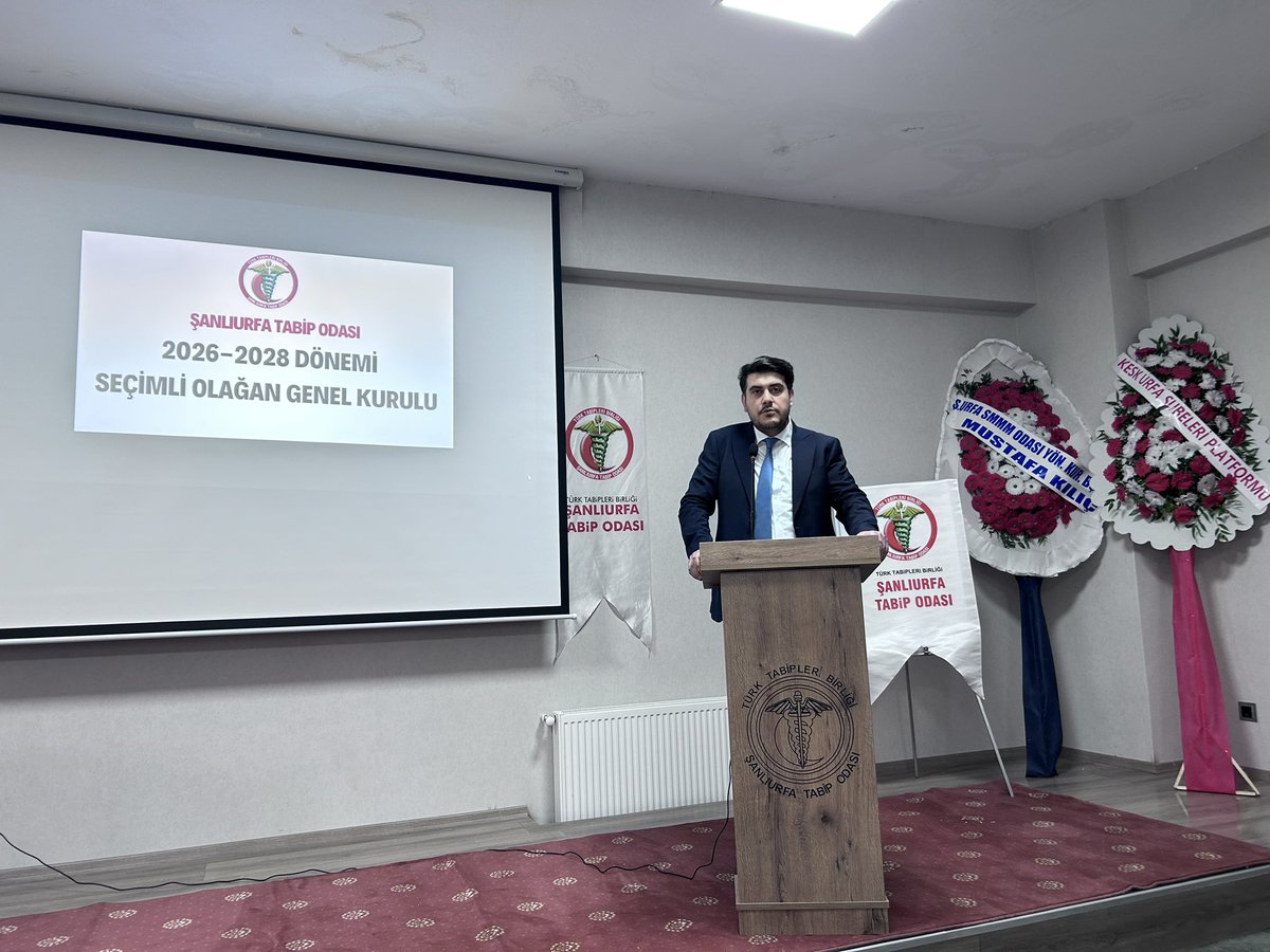 urfatabip's tweet photo. Bugün, değerli meslektaşlarımızın ve pek çok değerli kurum temsilcisinin  katılımıyla Şanlıurfa Tabip Odası Seçimli Genel Kurulu toplantımızı, yeni oda binamızda gerçekleştirdik. Tabip Odası başkanı, kurum temsilcilerinin konuşmalarının ardından faaliyet raporu ve mali raporun aktarımı ve ibralarının ardından listelerin takdimi ile toplantı sona erdi. Yarın meslektaşlarımızı oy kullanmaya sandık başına yeni Tabip Odası binamıza bekliyoruz.