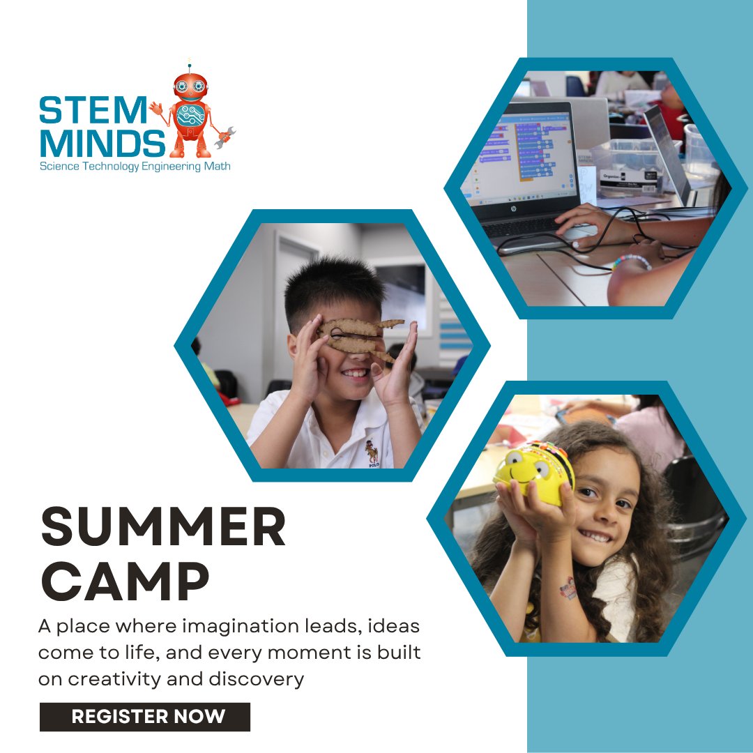 stem_minds's tweet image. Summer Camp Registration is OPEN! Get ready for a summer full of hands-on STEM adventures! From coding and robotics to game design, creativity, and innovation, there is something for every young learner. Register now: stemminds.com/product/summer…
#stemminds #STEM #summer #summercamp
