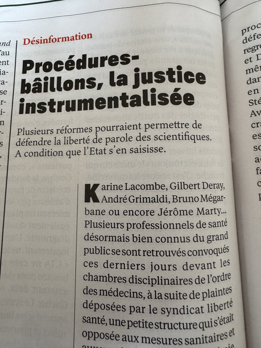 Merci <a href="/stephaniebenz/">Stéphanie Benz</a> pour l’article dans l’Express paru cette semaine.
lexpress.fr/sciences-sante…
L’impunité des harceleurs, des informateurs avec leurs procédures bâillon, ça suffit !
Il est temps que les autorités s’emparent du sujet et réagissent