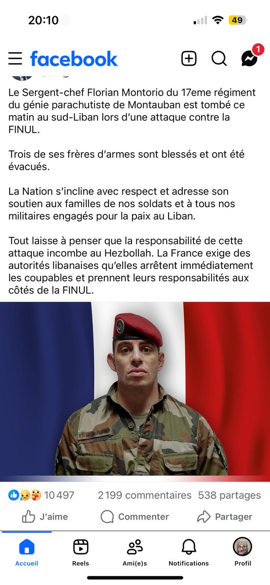 Il a dit que c’est la faute du Hezbollah et pas de Israël ?