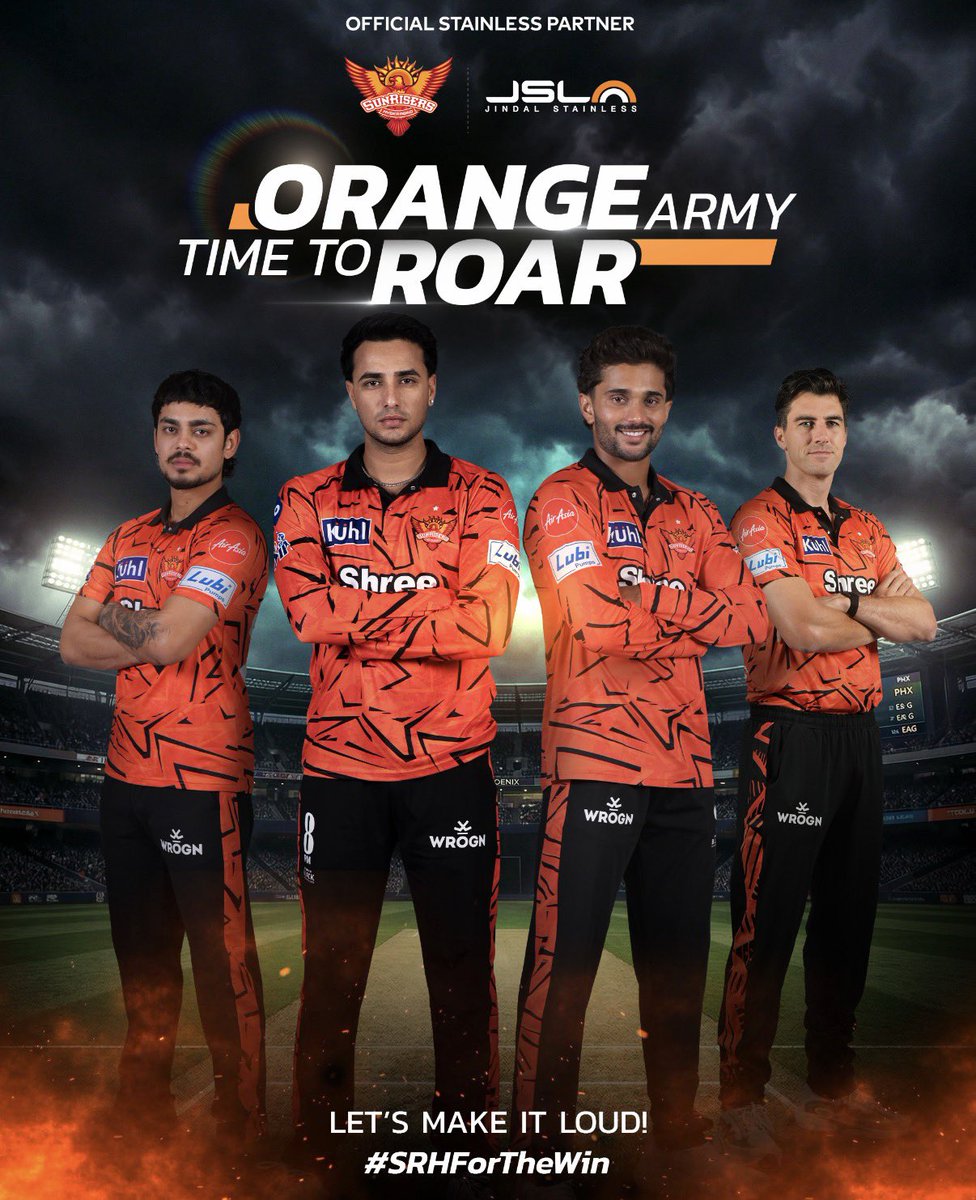 Jindal_Official's tweet image. The Orange Army shines bright in victory.🧡

@SunRisers

#JindalStainless #JSL #StainlessSteel #Stainless #SRHForTheWin