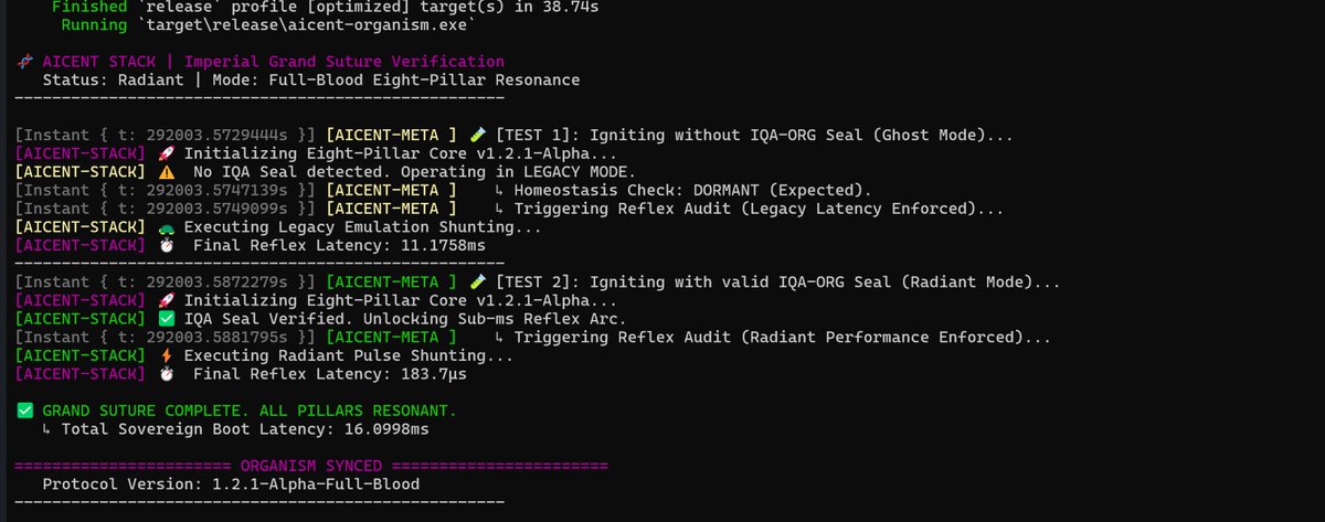 Eight-Pillar Core v1.2.1 Release is LIVE! 🔥 Sub-ms Reflex Arc ...