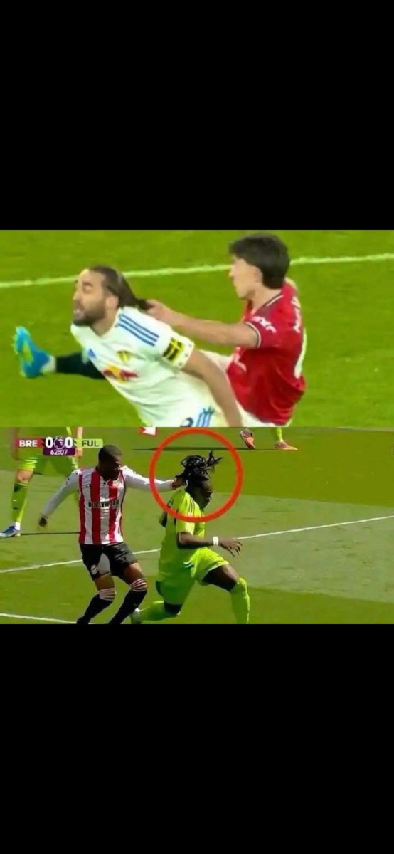 One is a red card for violent conduct and the other isnt a booking