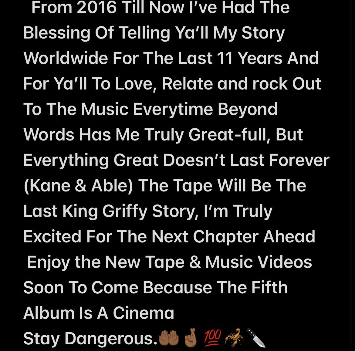 KingGriffy301's tweet image. ALL PRAISE TO THE MOST HIGH
NEW FLOWS &amp;amp; SOUNDS COMING
IN DUE TIME, 
ENJOY EVERYTHING 
THAT’S COMING SOON.
SINCERELY, GRIFFY
 🤲🏾🦂🦂🧊🔥🔥💯 

 #Newmusic #rap #fyp #Artist #Explore #Underground #Comingsoon