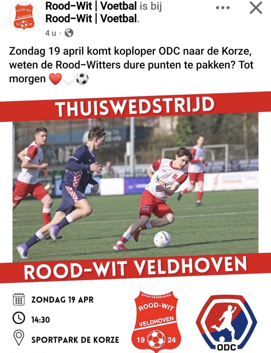 Rood-Wit Veldhoven tweet media