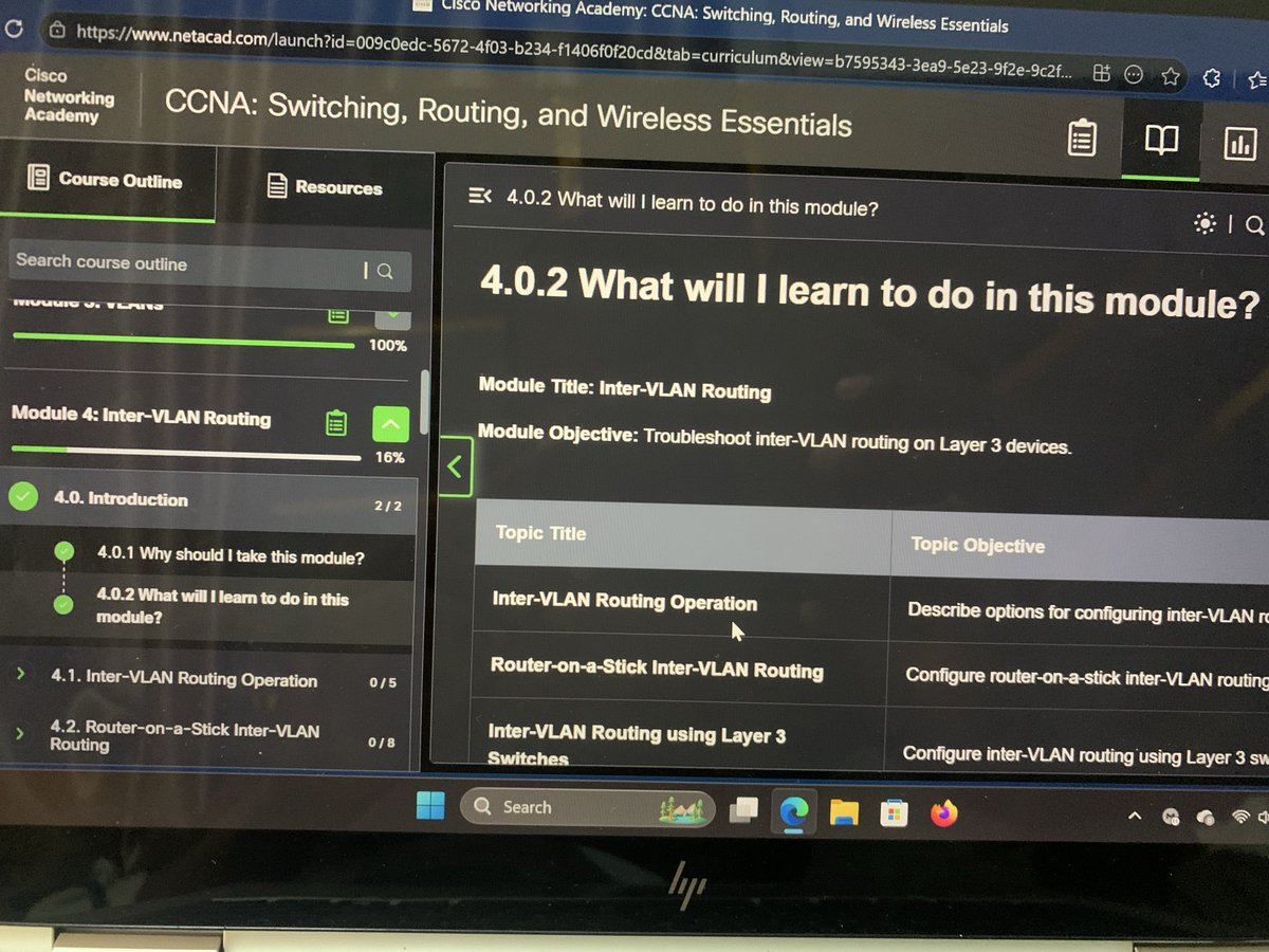 DefendWithFelix's tweet image. Day 18 of #30DaysOfSOC ✅
Completed Module 4 of CCNA 2 today.
🌐 Inter-VLAN Routing
Understanding how traffic moves between network segments  and how attackers try to abuse it. 🔍
#SecFelix #CyberSecurity #BlueTeam #SOCAnalyst #CCNA #Networking #30DaysOfSOC @malik_cybersec