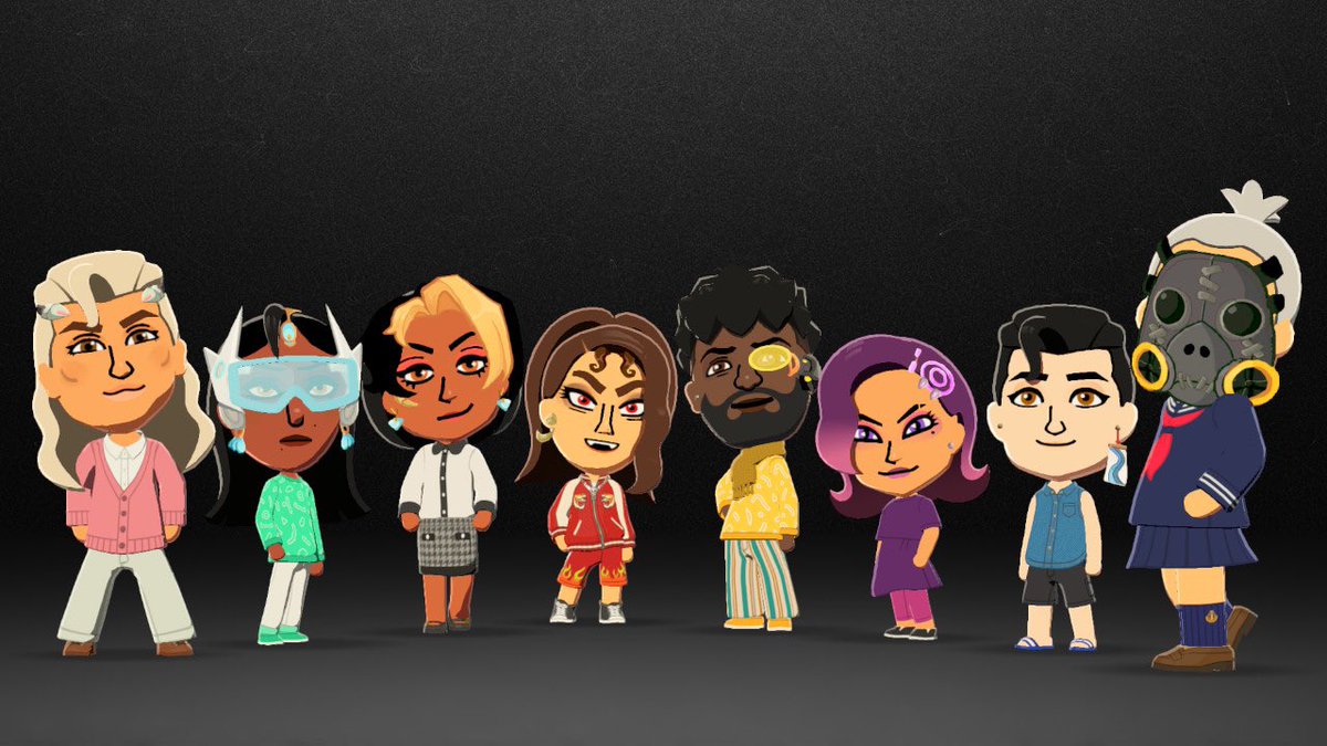 soupmelly's tweet image. overwatch miis so far . this is taking forever #overwatch #tomodachilife