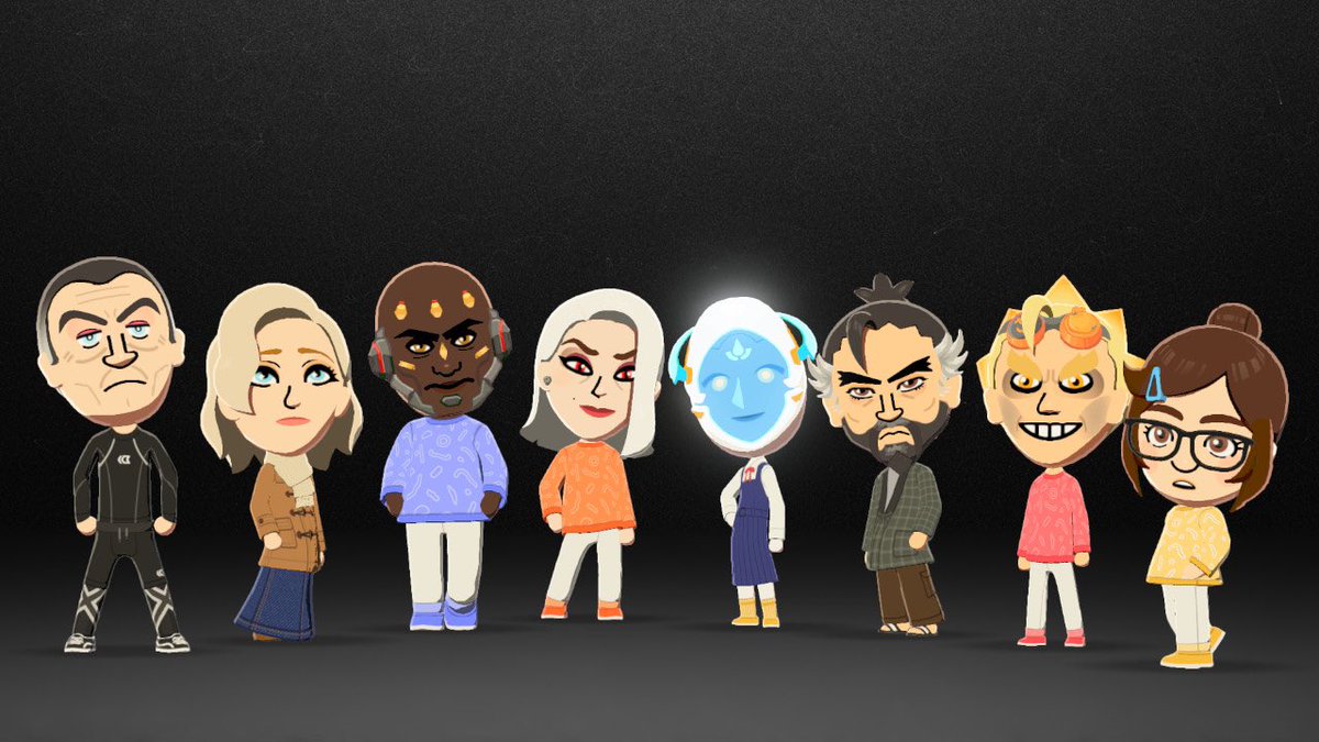 soupmelly's tweet image. overwatch miis so far . this is taking forever #overwatch #tomodachilife