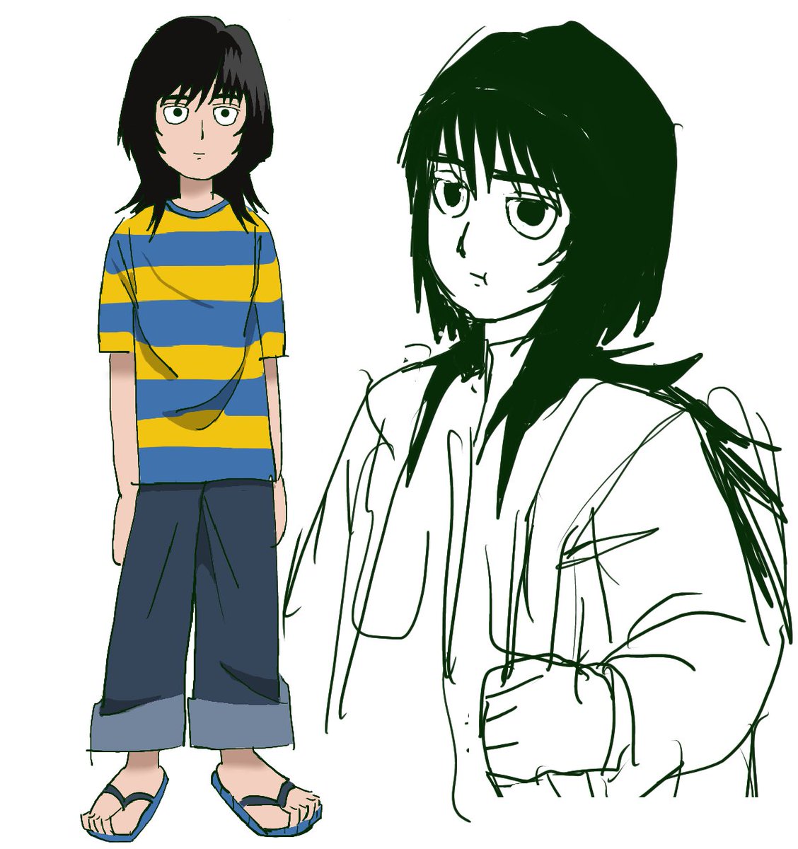 I drew myself in mob psycho a while ago 😊