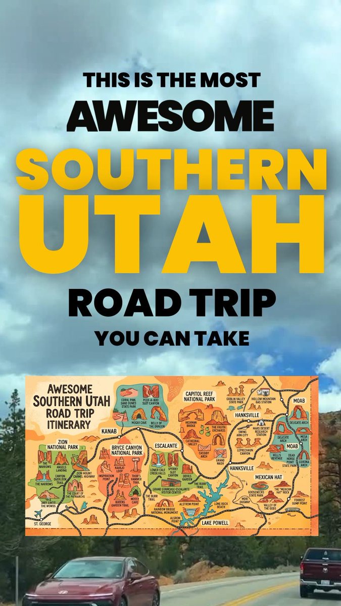 UtahIsAwesome's tweet image. Awesome Southern Utah roadtrip itinerary ⬇️
instagram.com/p/DXSGRasjiza/

Are you planning a trip to Southern Utah this year? Here's exactly what I'd make sure to see!

#utah #southernutah #utahisrad #utahroadtrip #utahitinerary