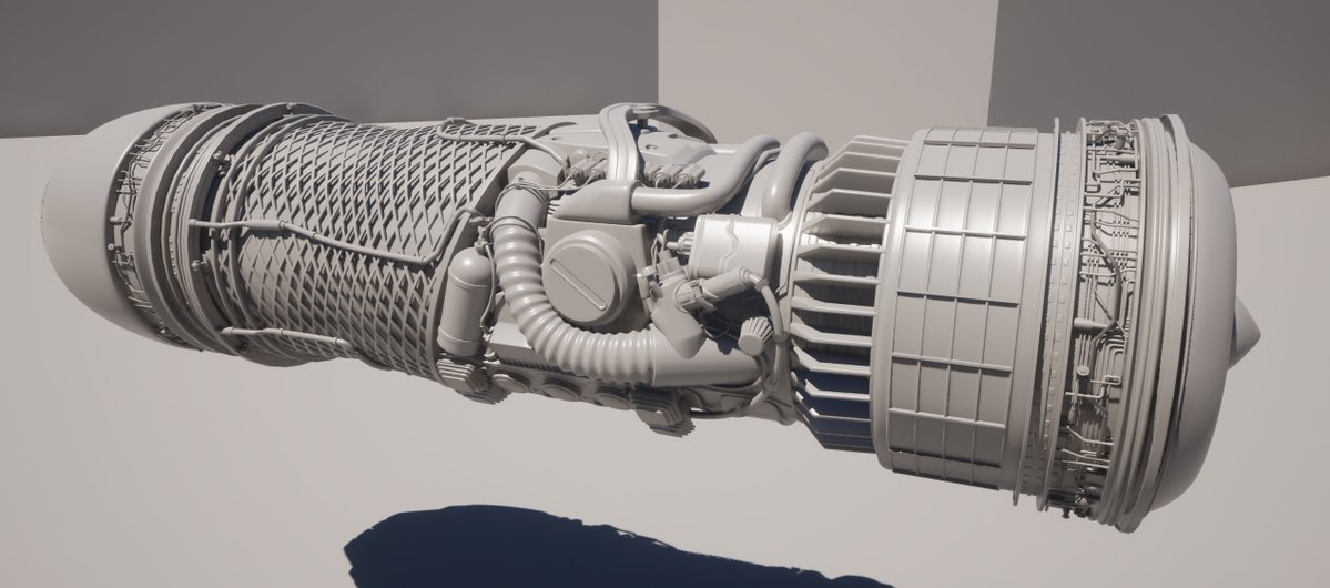 GeorgeSokol's tweet image. Going through old work and grabbed the high poly from this old jet bike that I did back in the UDK days. Tossed it into UE5 (yay nanite) and it hold up surprisingly well.  Body has smoothing issues and you can see floaters, but not bad for ~12 year old model!

#ue5 #gameart #3d