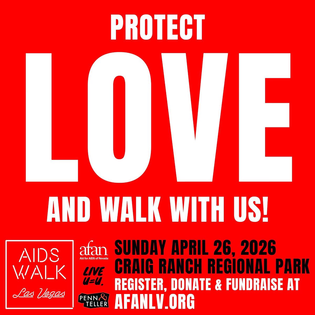 AFANLV's tweet photo. ❤ AFAN has been working to Protect LOVE since 1984 and we are here for the community. Join us at AIDS WALK Las Vegas 2026! This is a FREE event and we want everyone to learn more about accessing HIV care and PrEP. Register to walk at https://t.co/R5LLJuCkkP https://t.co/nC0KdUHdnc