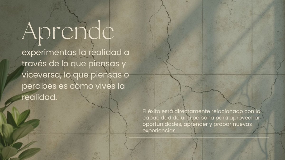Date cuenta de que tus pensamientos-mente es una energía que se manifiesta a través del cuerpo, es una vía de doble sentido.

Es decir, experimentas la realidad a través de los que piensas y viceversa, lo que piensas/percibes es cómo vives la realidad.

Si sabes eso, sabes todo.