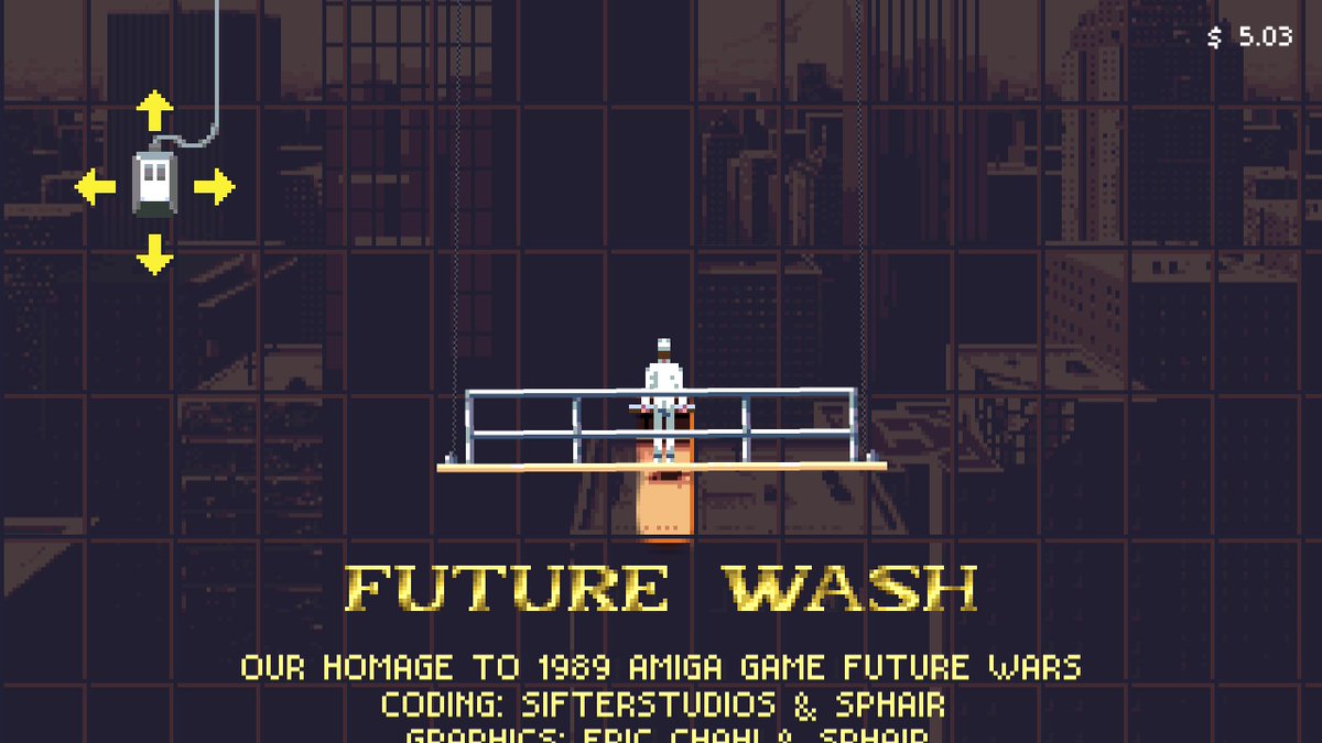 Commodore_lives's tweet image. Future Wash (HTML5, macOS) - A homage to the 1989 Amiga game "Future Wars" - buff.ly/w74kZ7w #retrogaming #videogames