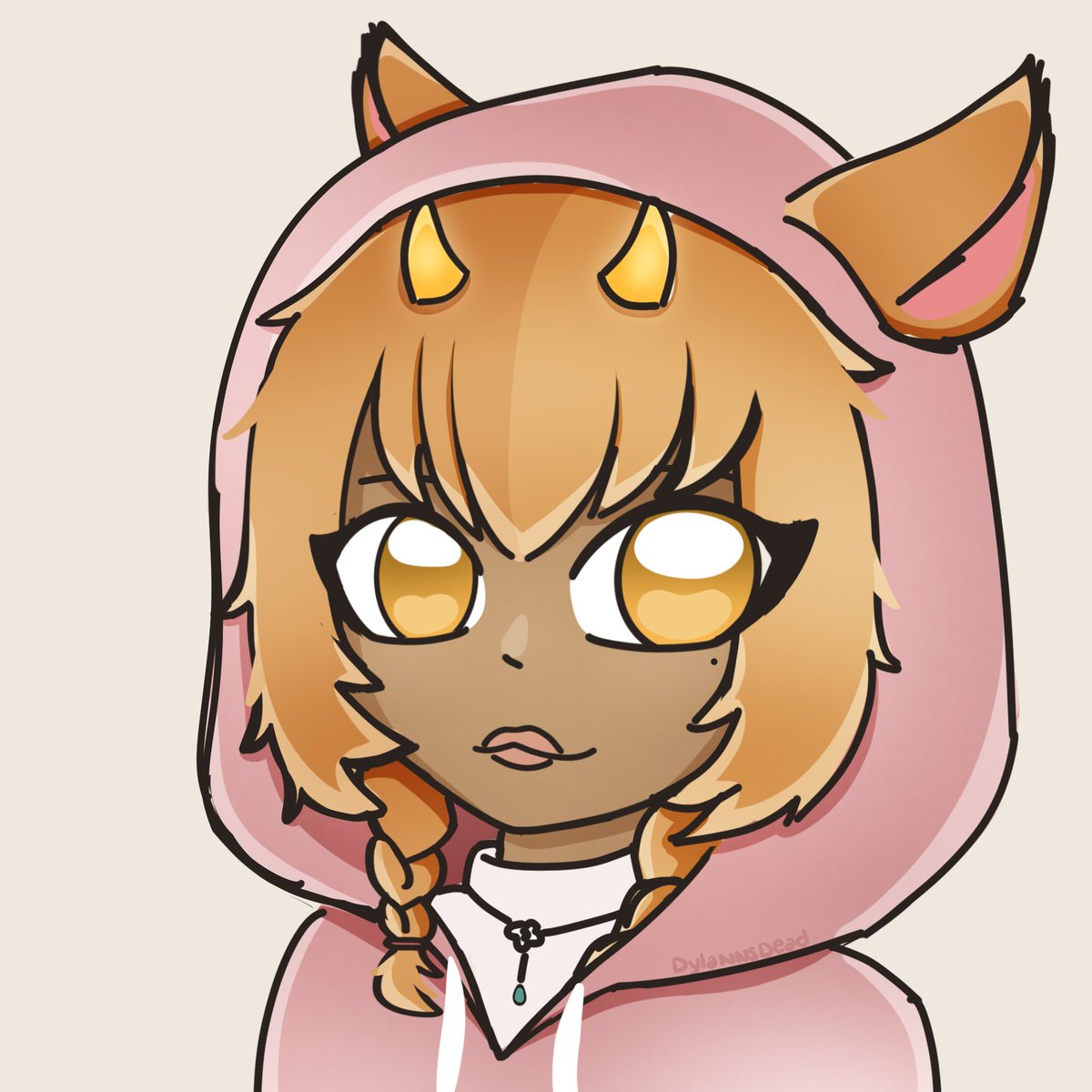 Did a quick bust for a new friend I made in FFXIV this morning!~ 💛🩷 Miqote are so cute ;;

「 ✦ #CommsOpen × #ArtMoots × #SmallArtist ✦ 」