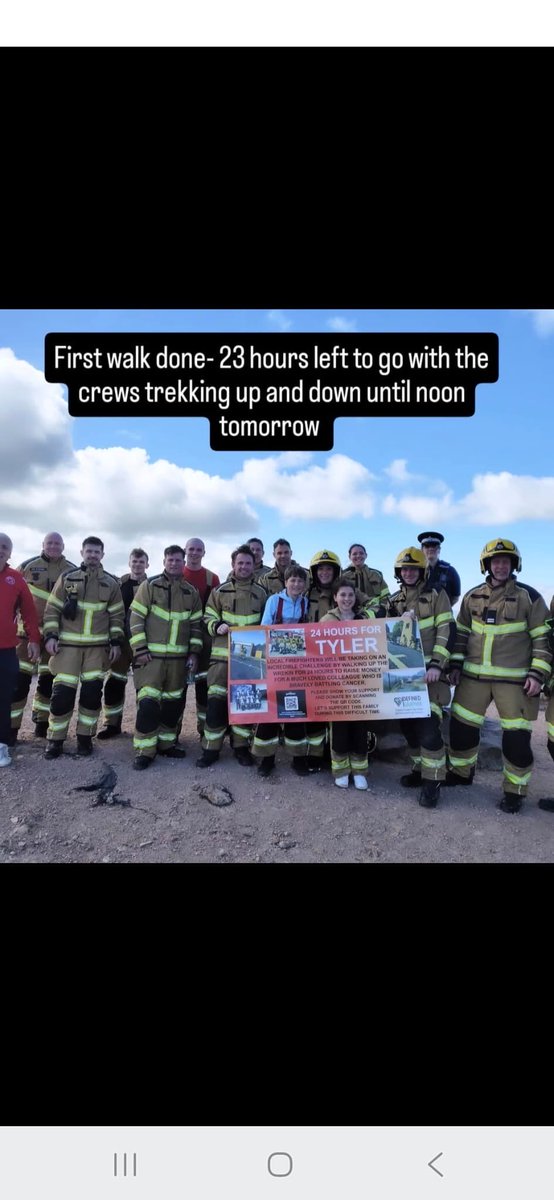 starrbar14's tweet photo. 24 hours up the Wrekin walk for Tyler, fire fighters from tweedale and colleagues and friends raising money. For Tyler and family https://t.co/uvgfbCEWQ6