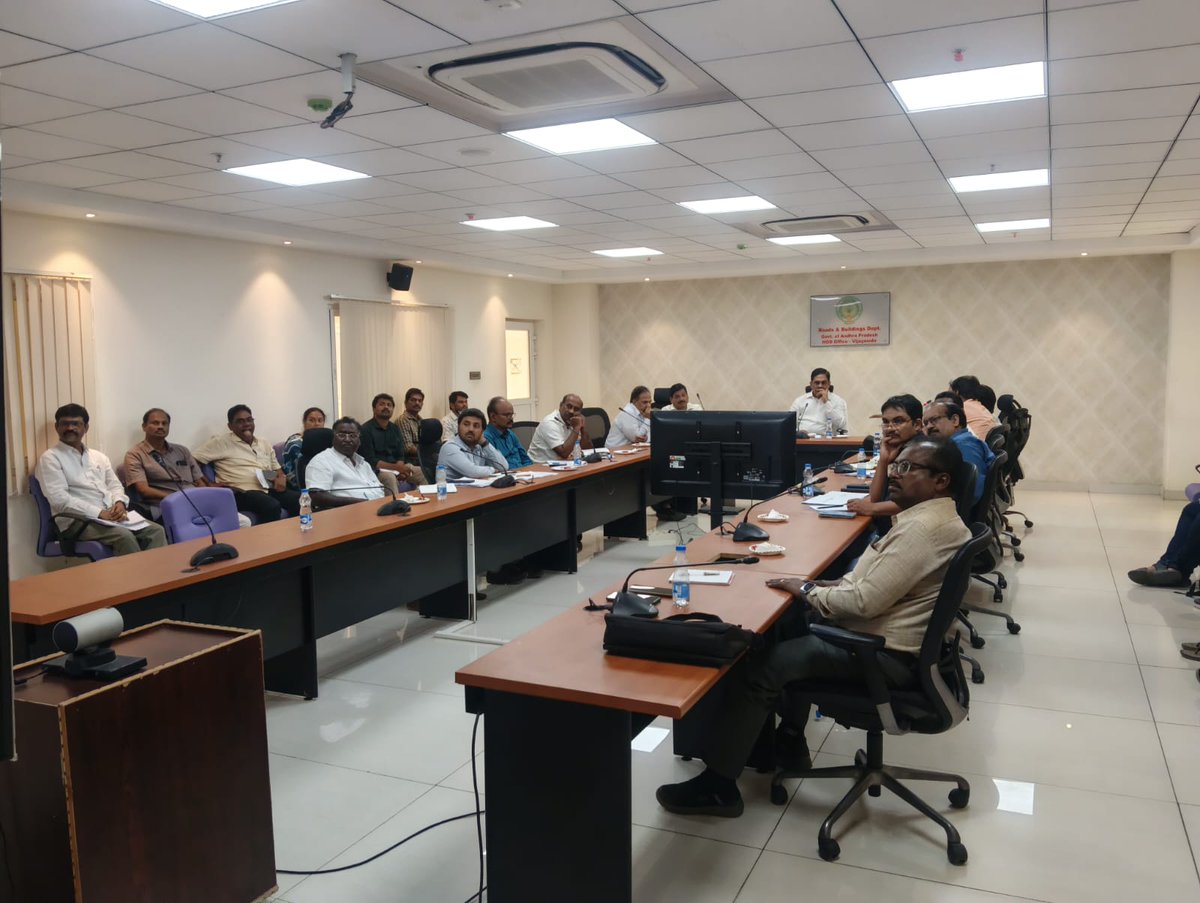 CSIRCRRI's tweet photo. Productive marathon session  between @CSIRCRRI, AP Special Chief Secretary and APRDC officials! 🛣️
Key focus:iRASTE AP, RAMS, FDR, Drone monitoring, and Soft Soil engineering. The future of AP roads looks smarter and stronger! 18.4.2026
#Infrastructure #SmartRoads #AndhraPradesh https://t.co/bkfTHEgrXL