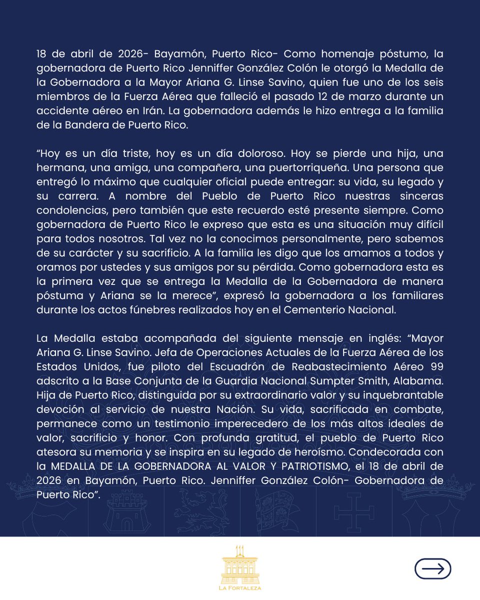 Jenniffer González tweet media