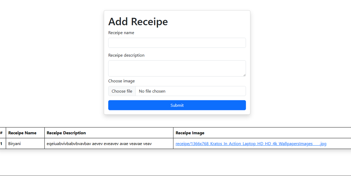 Avneesh_4's tweet image. Day 34 of #LearningInPublic 
Here's what I learned today in Django:
- Storing recipe data in a model class and creating a database table from it.
- Configuring and serving static files (images) to display them on a webpage.
#100DaysOfCode   #LearnInPublic  #Python