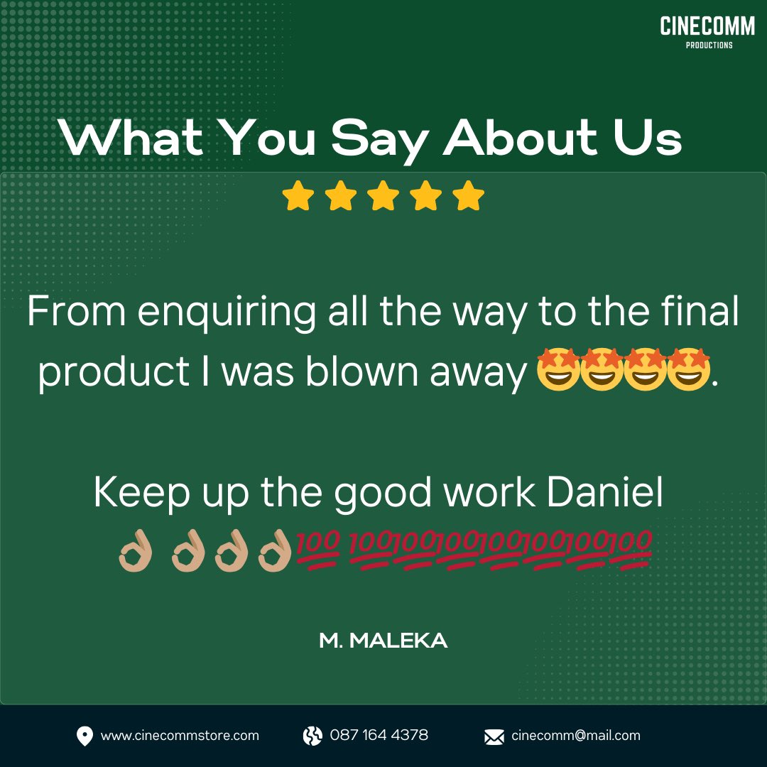 DanielL52264584's tweet image. We produce video media for corporations. 

Book a free consultation today.
.
.
.
.
.
.
.
.
.
.
.
.
#production #filmmaking #films #tshedisolewis #CineCommProductions #corporate #ROI #productivity #socialmedia #videography #videoviralシ #fypviralシ #contentcreator