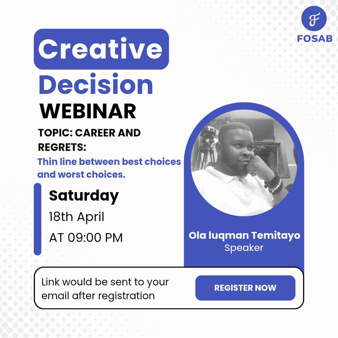 Cyber_AT0M's tweet image. Productive evening!🚀 Just finished a solid webinar with @Commons_Naija "Navigating the Global Tech Ecosystem"

The grind continues—tuning into the next one at 9:00 PM to dive in with @Fosab "Career and Regrets"

2x knowledge = 2x progress✅
#Learning #Tech #Webinar #Consistency