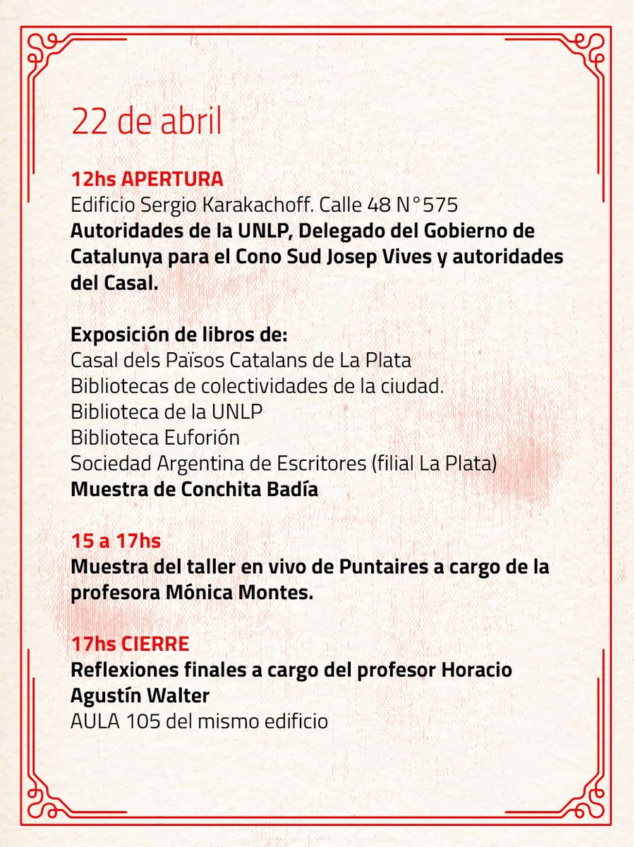 Secretaría de Relaciones Institucionales UNLP tweet media