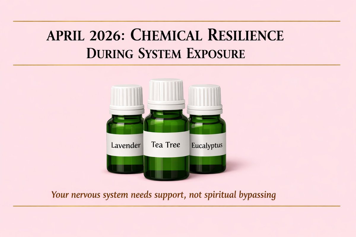 VibesbyTash's tweet image. Essential oils work through plant chemistry, not magic. Your nervous system responds to chemical constituents. April 2026 demands chemical resilience, not spiritual bypassing. vibrationsbytash.com/post/april-202… #EssentialOils #PlantChemistry #NervousSystemSupport #VibrationsByTash