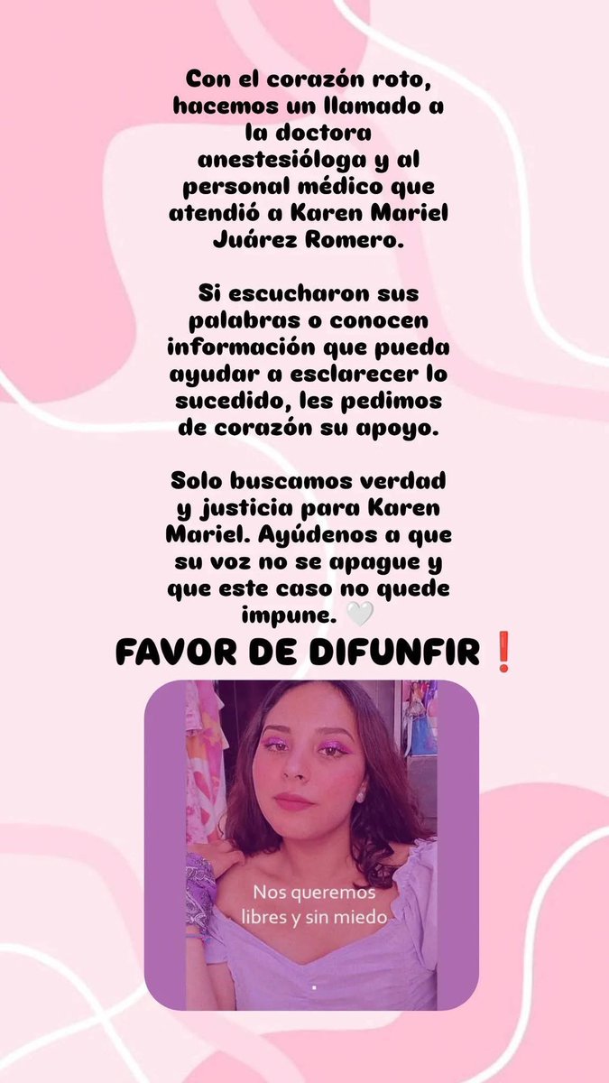 Hoy me enteré que una vecina fue víctima de feminicidio, el cual se está investigando como homicidio culposo. Otra vez la fiscalía de la CDMX siendo negligente. Por favor ayúdenme compartiendo esta información para vitalizar el caso. 🙏🙏🙏