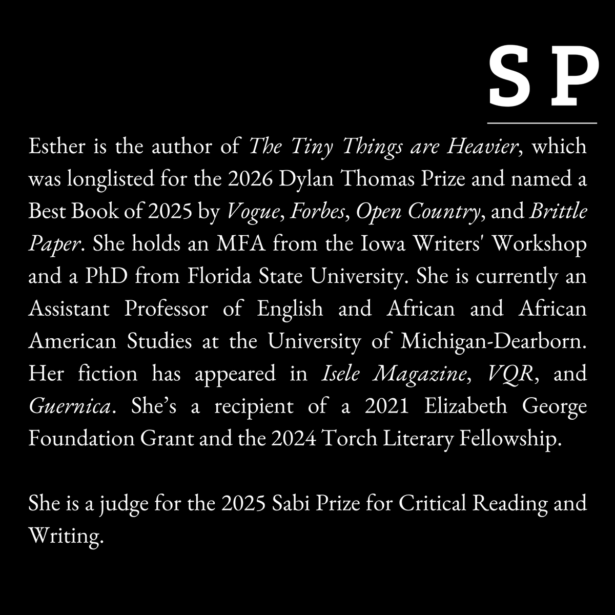 SabiPrize's tweet photo. We are excited to share that the judges for the 2025 Sabi Prize for Critical Reading and Writing are Adachioma Ezeano and Esther Ifesinachi Okonkwo!

We look forward to sharing results with contestants, their supporters, and the public over the next few weeks. https://t.co/duO0hrqfG5