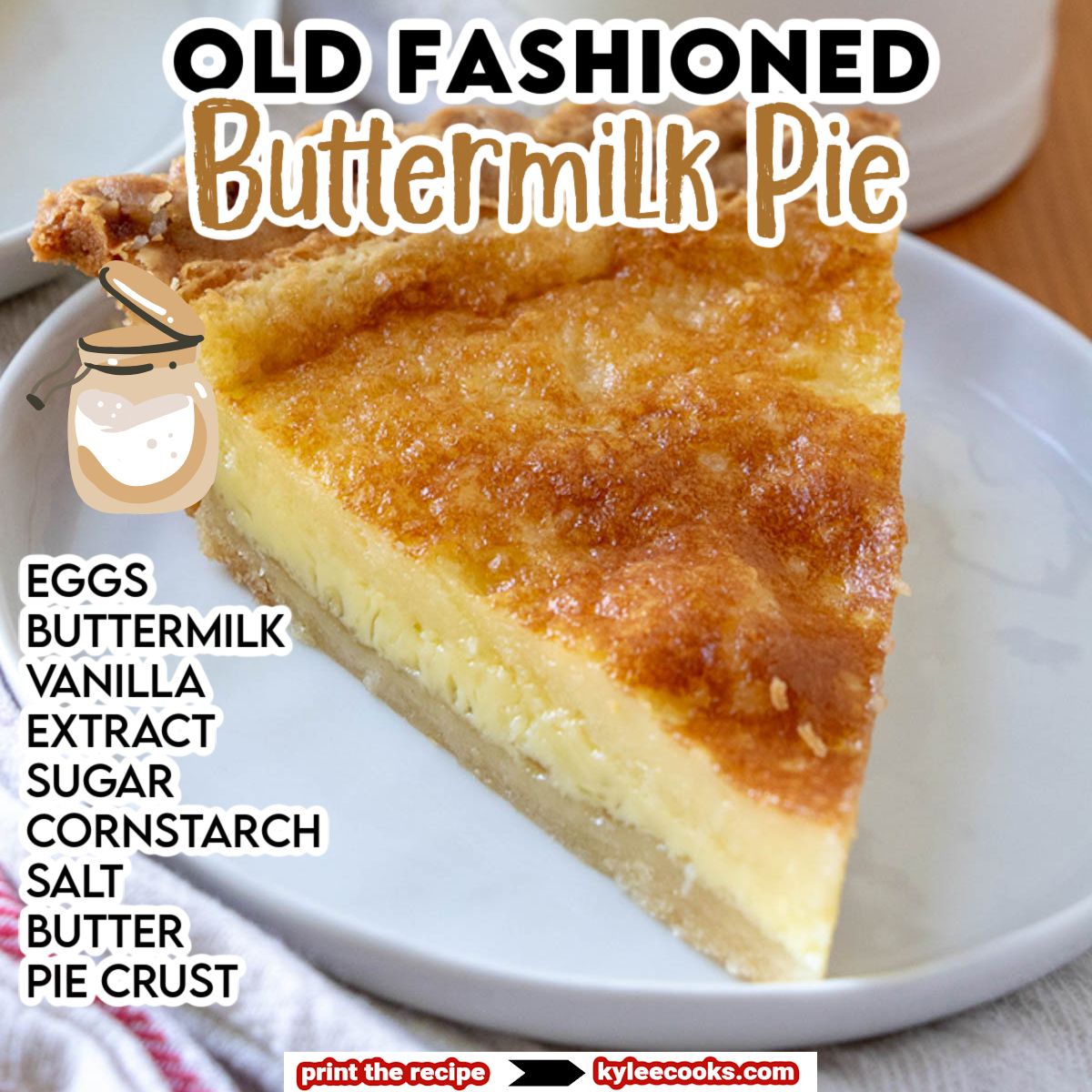 kyleecooks's tweet image. Just like Grandma made! 🥧 This Southern Buttermilk Pie is creamy, sweet, and the perfect classic dessert. #SouthernDesserts #ClassicRecipes #KyleeCooks kyleecooks.com/buttermilk-pie/