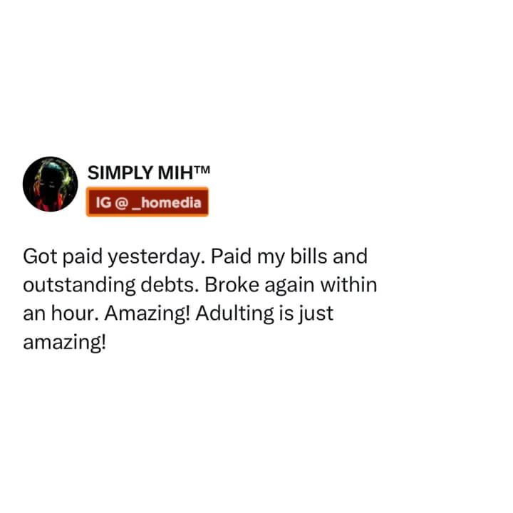 _HOMEDIA's tweet photo. Adulthood is not for the faint in heart https://t.co/PgL9eIyUJd