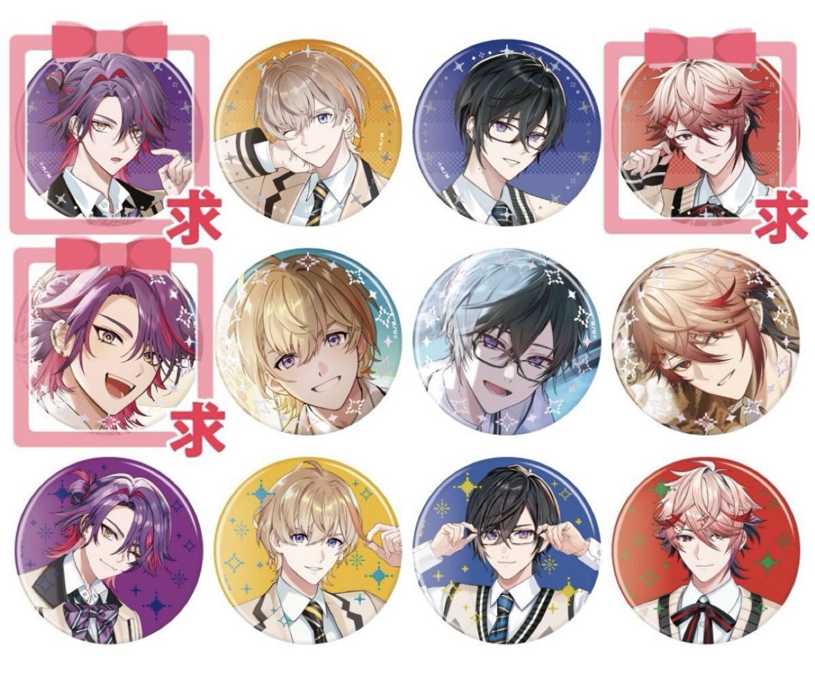 SARA__1582's tweet photo. 【交換】にじさんじ 学園ゔぉるたくしょん VOLTACTION 箔押し缶バッジ

譲→画像1枚目

求→画像2枚目

Yahoo！フリマ経由での交換希望です。
お気軽にお声掛け下さい。 https://t.co/WIstB6BogK