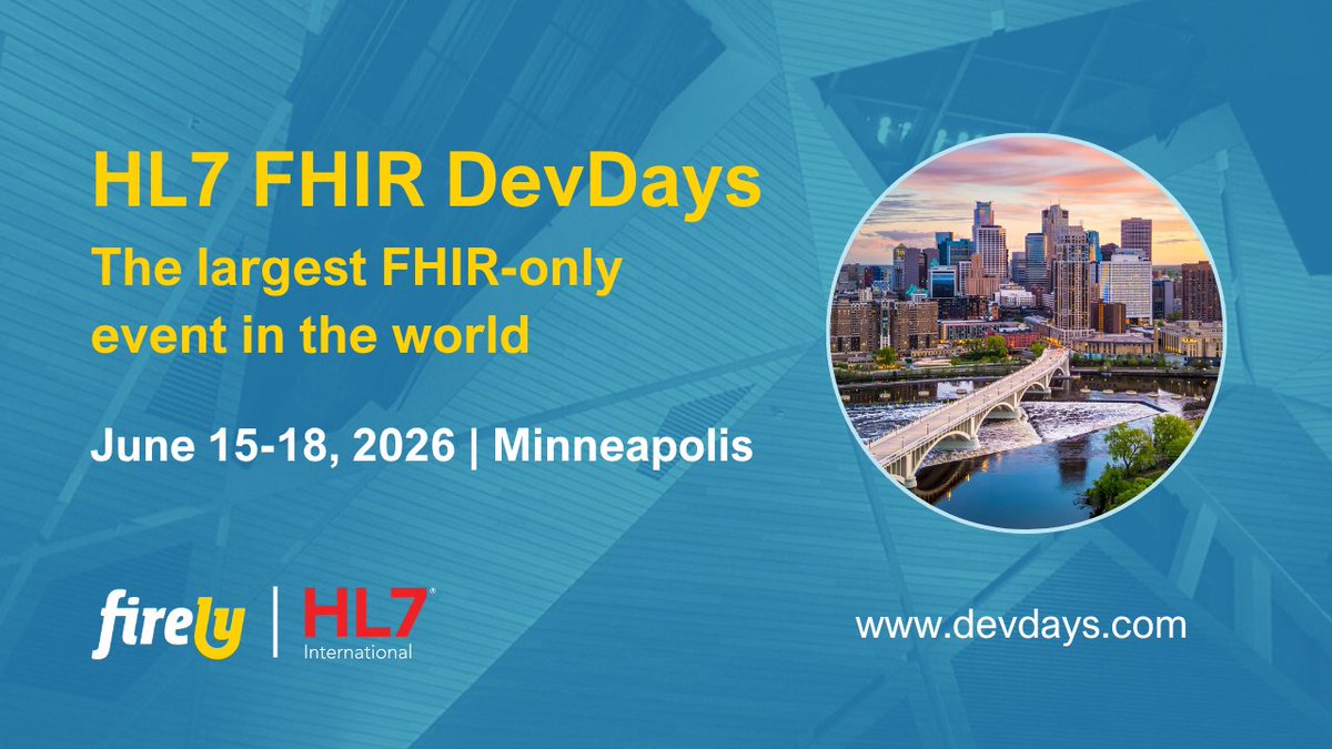 HL7's tweet image. 😎 Check the all-star lineup for HL7 #FHIR DevDays!
👀 See who’s speaking: hubs.ly/Q04cyP5w0
DevDays convenes the people building &amp;amp; advancing FHIR—from standards leaders to implementers.
hubs.ly/Q04cy_Mv0

@FirelyTeam #interoperability #HL7FHIR #healthIT #FHIRDevDays