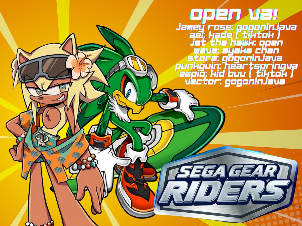 TrapsStarz's tweet image. Open Va time!

I need a Va of Jet the hawk.

And We’re already got VA. Of Episode 7!

I need Va of Jet the hawk.

Like right now!

#segagearriders #sonicriders #voiceactor #jetthehawk