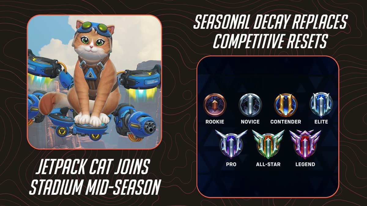 TheRiddlerMan's tweet image. Can’t decide what’s scarier - Ramattra coming to Stadium or Jetpack Cat 🐈

Learn more about Stadium’s newest additions before trying them all out in Season 2 🏟️
#Blizzard #Overwatch