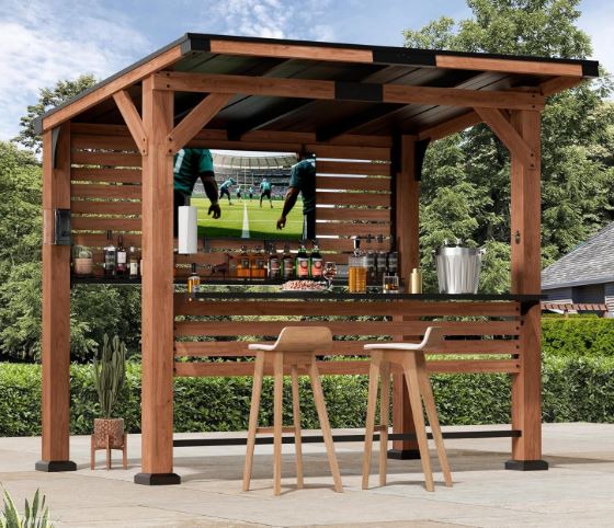 TailgaterMag's tweet image. How would this look in your backyard? I think it would look cool - amzn.to/4tXmgfj

#backyard #homebar #outdoorliving #home #partytime