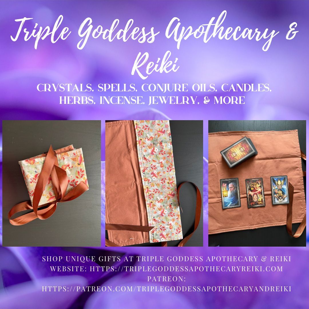 triplegoddessa1's tweet image. Shop crystals, candles, herbs, tarot cards, incense, and more at bio.site/rowanravenwolf #etsy #crystals #tarot #candles #triplegoddessapothecaryandreiki