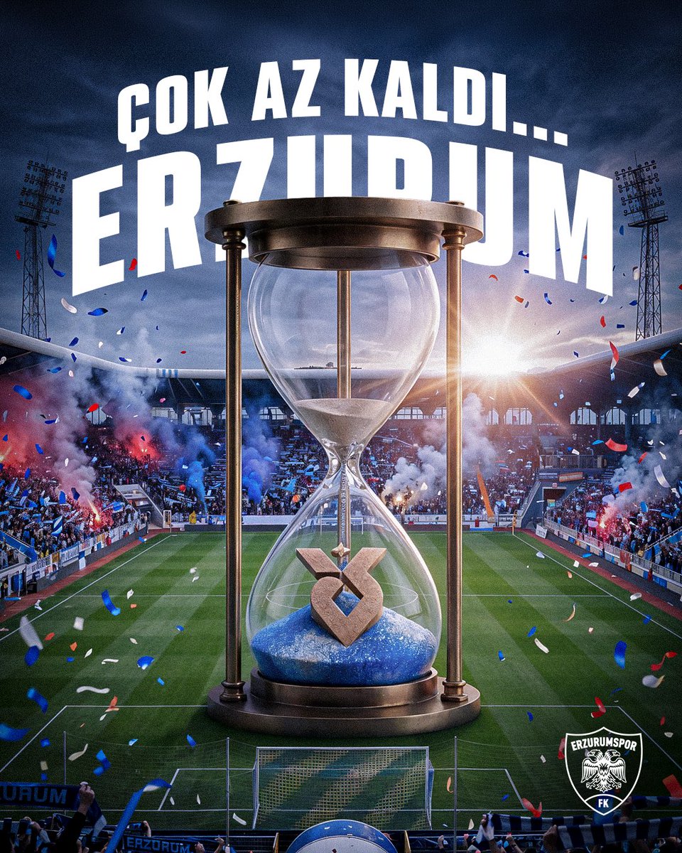 Bırakın büyütülmüşler birbirini yesin. Bizim varımız yoğumuz memleketimiz... 💙🤍

Şampiyonluğa saatler kaldı ⌛🏆 

Allah gazamızı mübarek eylesin 🤲 #Erzurumspor