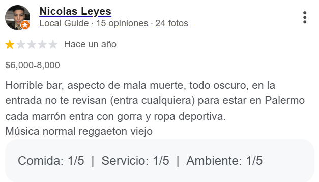 Opiniones Negativas tweet media