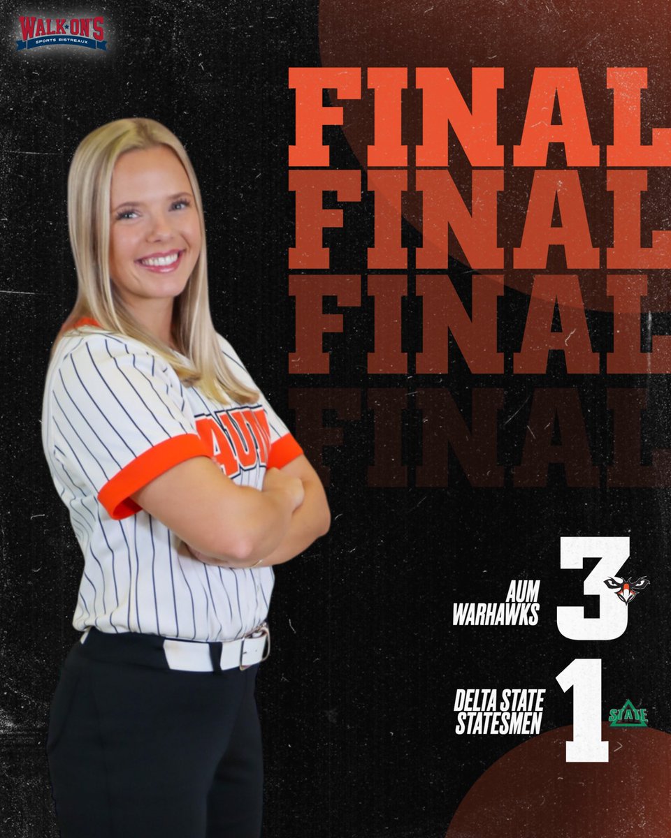 AUMWarhawksSB's tweet photo. Senior Day W + SWEEP ๐งน
#WeAreAUM | #WalkOns https://t.co/C44RHeFBwy