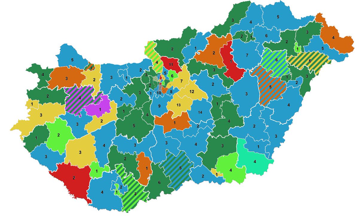 Hootcel's tweet photo. Since I am helplessly autistic, I decided to make a map of the *roots* of the *words*.

This map only shows etymology of the individual components of the names, NOT ancestry.

Blue-Slavic
Cyan-Armenian
Green-Uralic
Lime-Latin
Yellow-Germanic
Orange-Turkic
Purple-Iranic
Red-Hebrew https://t.co/XzcNU1RwNQ