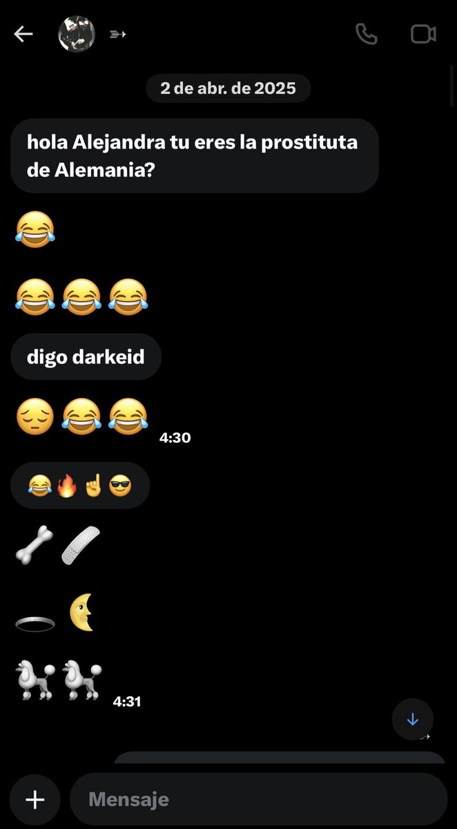 darkeiddd's tweet photo. 🧵Hilo exponiendo a una cuenta acosadora que no me ha dejado tranquila en un año, ya hasta a mis familiares y amigos les ha mando solicitud y ha estado preguntando por mí🧵

La vieja me escribió hace un año doxeando mi nombre (le seguí el juego porque en ese entonces me daba X) https://t.co/2LgJb6xEzr