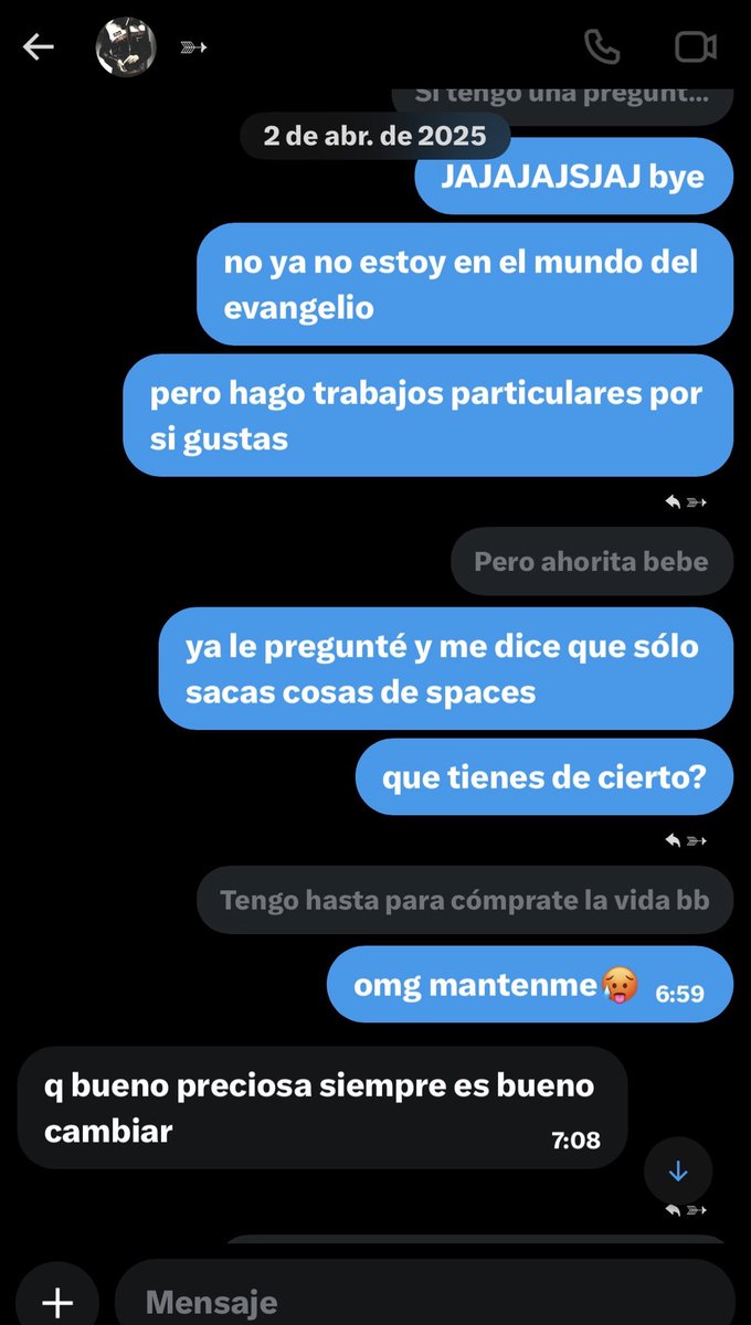 darkeiddd's tweet photo. 🧵Hilo exponiendo a una cuenta acosadora que no me ha dejado tranquila en un año, ya hasta a mis familiares y amigos les ha mando solicitud y ha estado preguntando por mí🧵

La vieja me escribió hace un año doxeando mi nombre (le seguí el juego porque en ese entonces me daba X) https://t.co/2LgJb6xEzr
