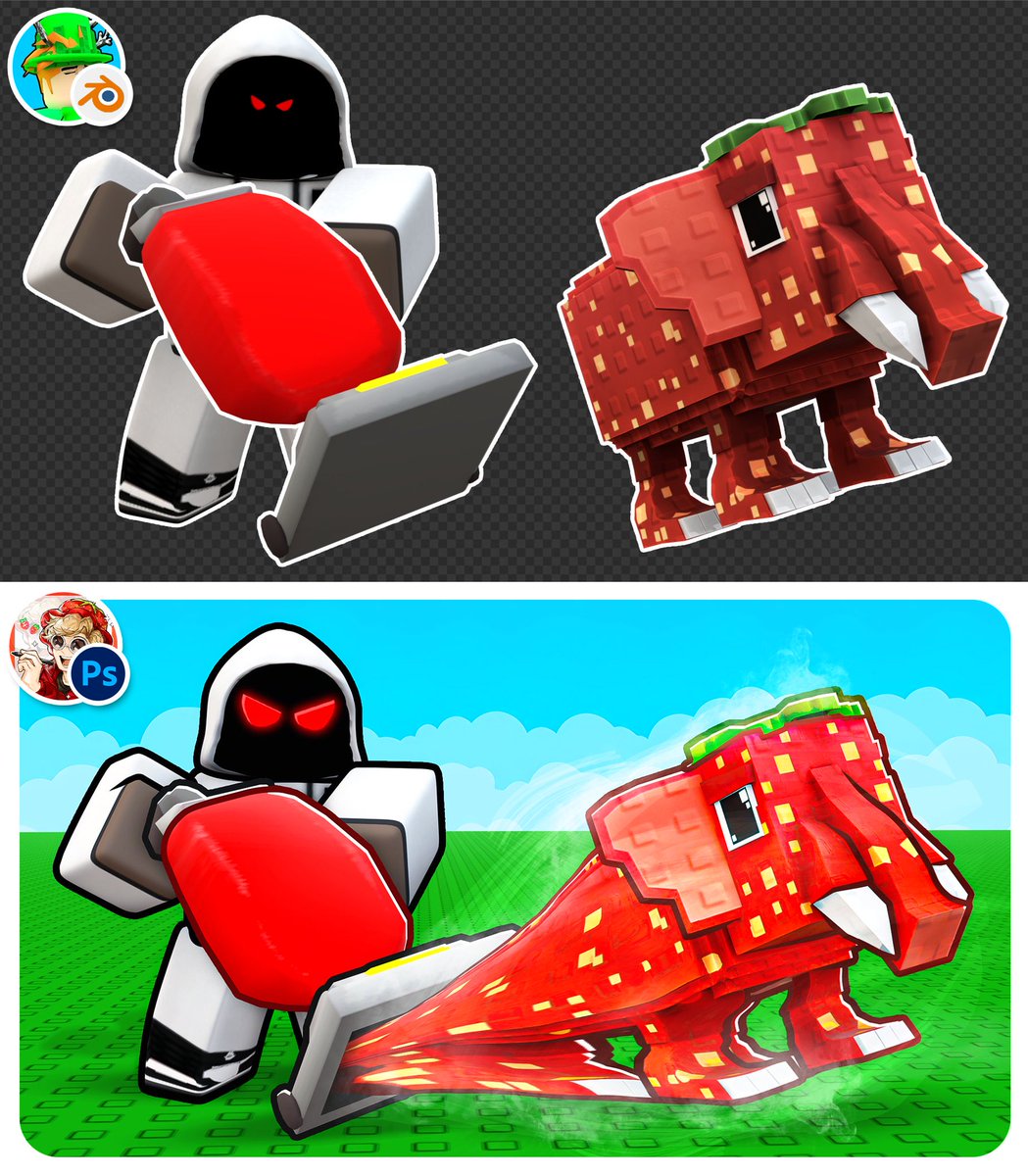 [🫨] Thumbnail Collab /w 
<a href="/IrfanDesigns/">IrfanDesigns</a> 
[✍️] Commission for @/Foltynnn
[💖] Likes and retweets are appreciated!
#ROBLOX #robloxart #GFX #RobloxDev