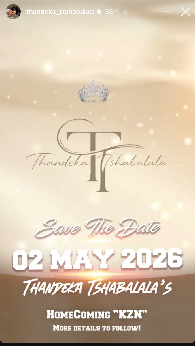 The biggest home coming of the year in South Africa is coming this May 🔥✍️